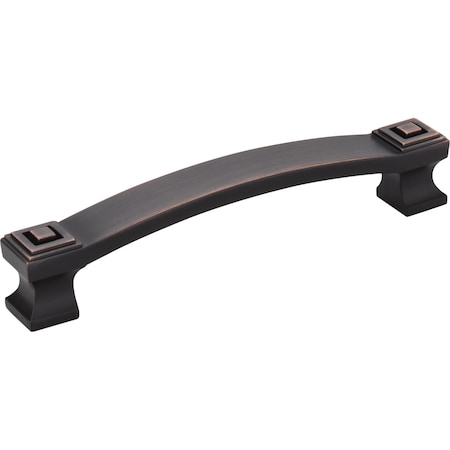 Jeffrey Alexander 128 mm Center-to-Center Brushed Oil Rubbed Bronze Square Delmar Cabinet Pull 585-128DBAC